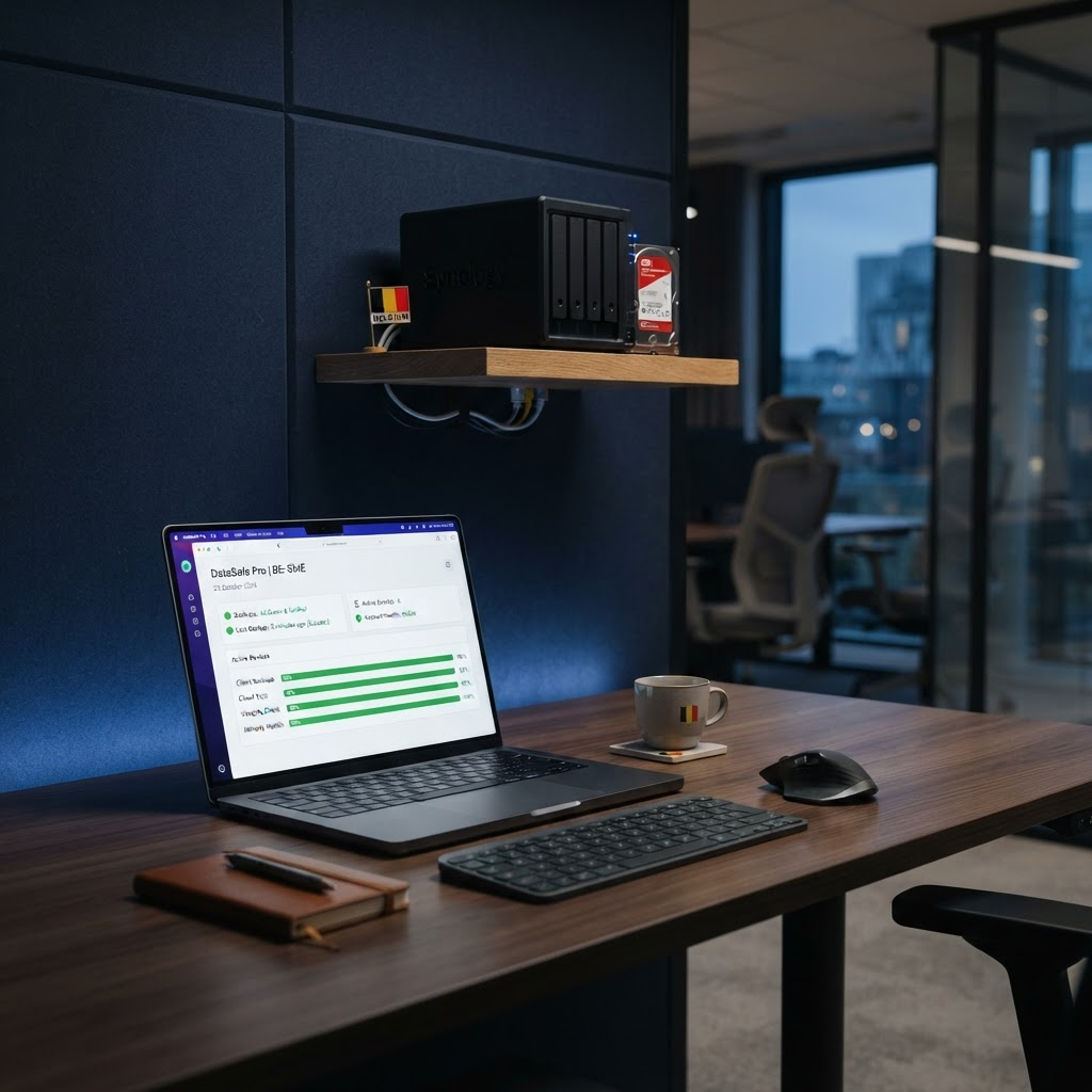 Environnement PME avec NAS et solution de sauvegarde configurée par Ingenum